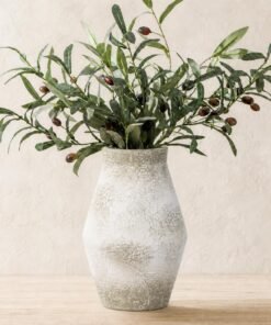 Rustic Ceramic Vase, 10 Inch Pottery