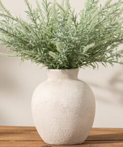 Rustic Ceramic Flower Vase for Home Decor