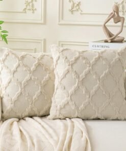 Set of 2 Soft Moroccan Boho Pillow Covers