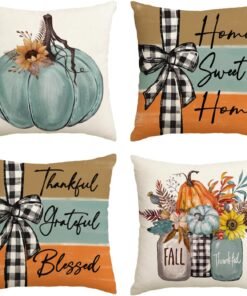 Fall Pumpkin Pillow Covers Set of Four
